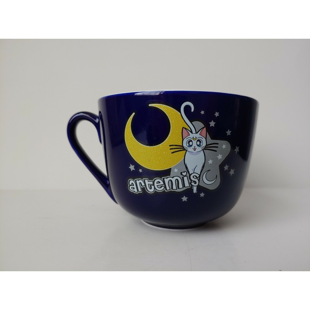 Sailor Moon‎ coffee mug tea cup unused soup mug blue artemis